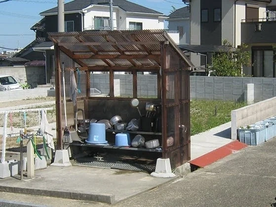 磯壁加守共同墓地 水汲み場の写真