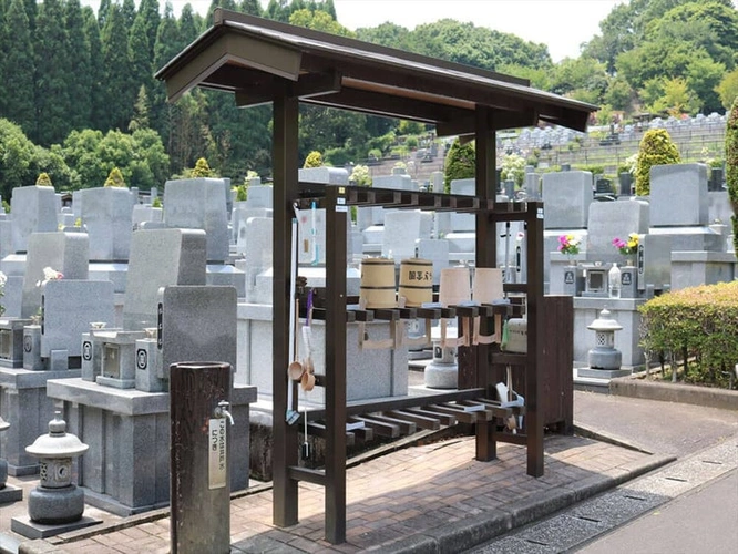 やすらぎ霊園 竹中墓地 水汲み場の写真