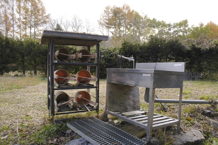 木曽町営 新地第二霊園 水汲み場の写真