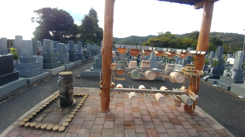 豊川市御油第二墓園 水汲み場の写真