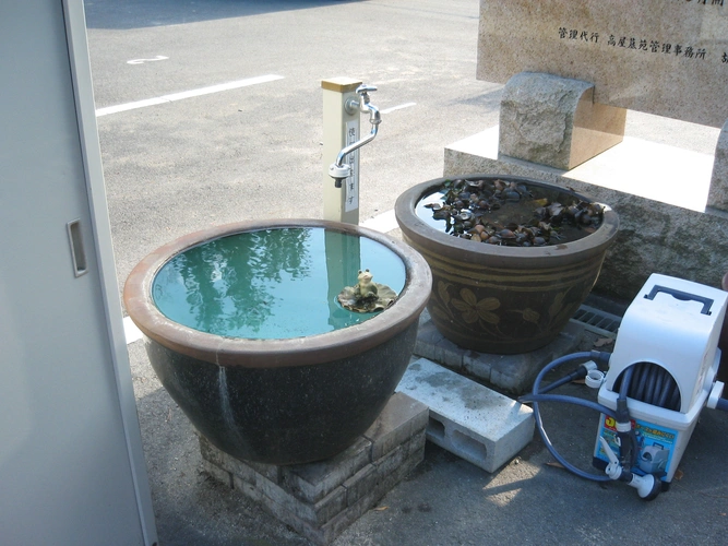 高屋墓苑 水汲み場の写真